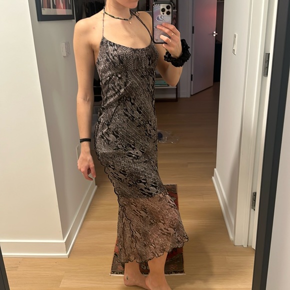 Snakeskin dress - independent NYC designer Dana Foley one of a kind - Size 1 - Picture 3 of 9